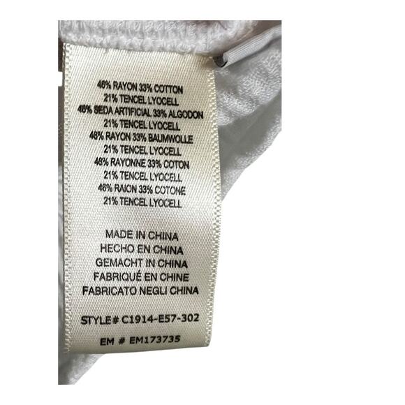 Cloth & Stone Gauze Summer Top Shirt Blouse Semi Sheer Lightweight Cruise Vacay - Picture 6 of 7